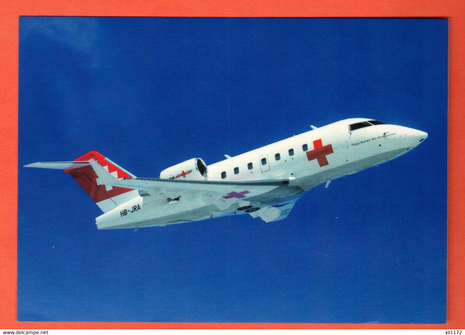 VAW-01 Rega Ambulanzflugzeug Avion Ambulance Challenger CL 604  NG, GF - Enge