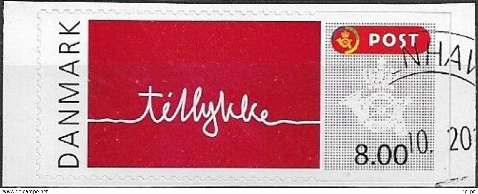 DENMARK - GREETINGS: "TILLYKKE", GOOD WISHES (SELF-ADHESIVE) 2011 - CANCELLED - Other & Unclassified