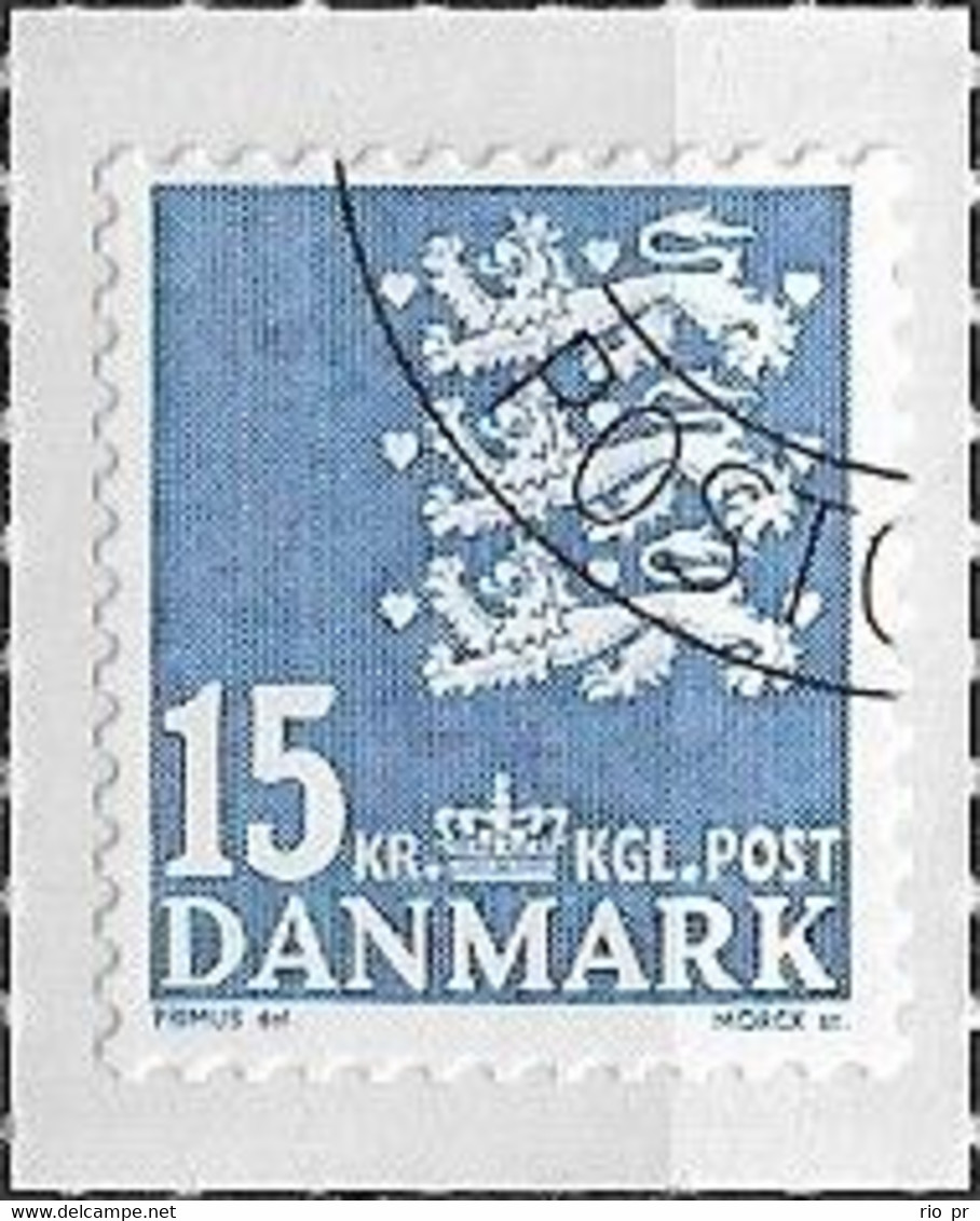 DENMARK - DEFINITIVE: SMALL COAT OF ARMS (15 Kr, SELF-ADHESIVE) 2010 - CANCELLED - Sonstige & Ohne Zuordnung