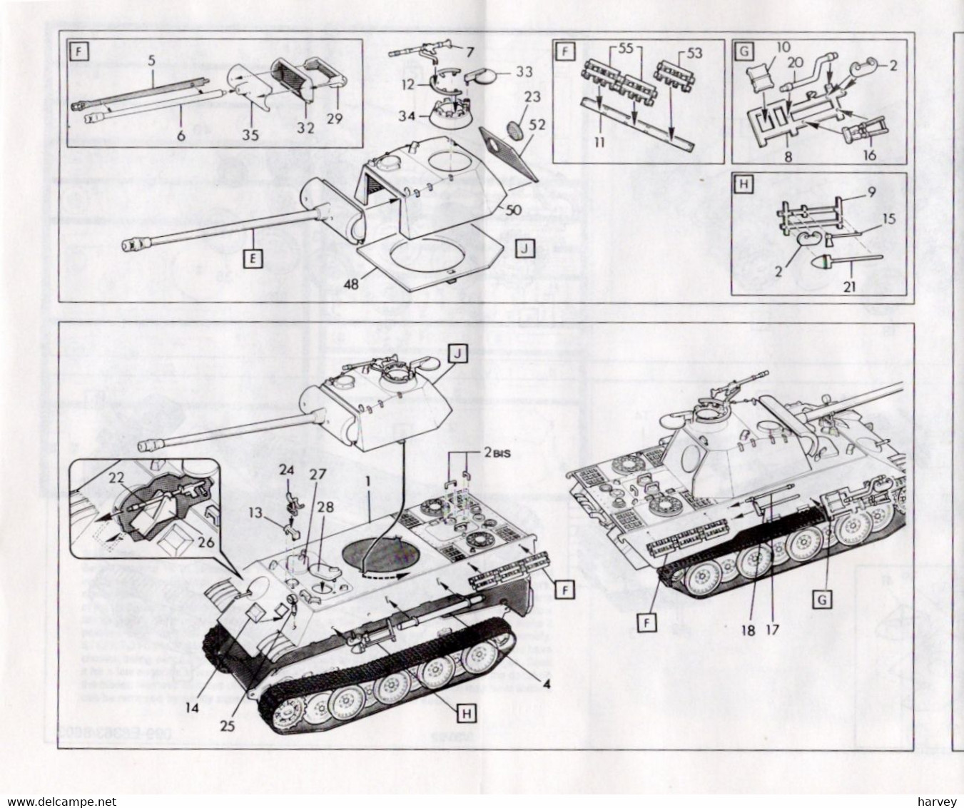 ERTL Esci 8363 Pz Kpfw V 1/72e - Véhicules Militaires