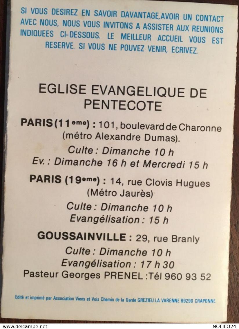 Calendrier 1985  Eglise Evangelique De Pentecôte, Photo Chien Berger Allemand - Petit Format : 1981-90