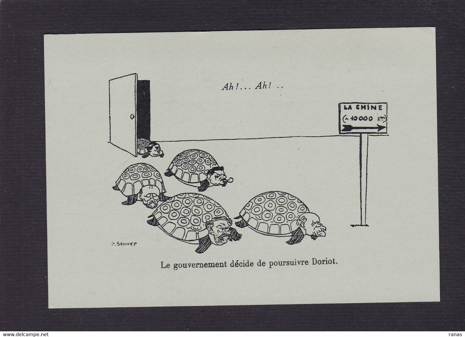 CPSM Tortue Satirique Politique CHINE Non Circulé - Tortues