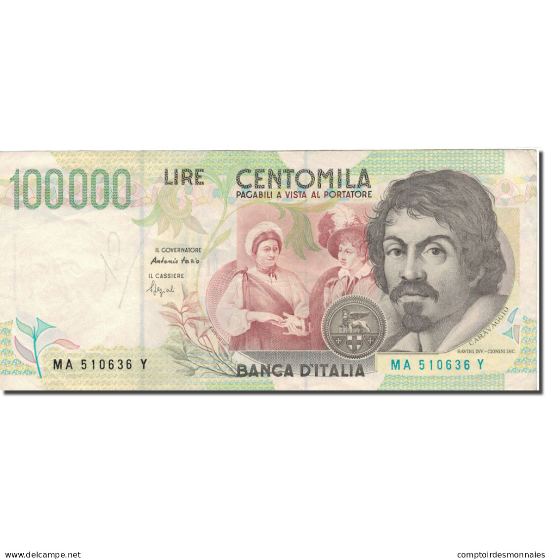 Billet, Italie, 100,000 Lire, 1994, 1994-05-06, KM:117a, TB+ - 100000 Liras