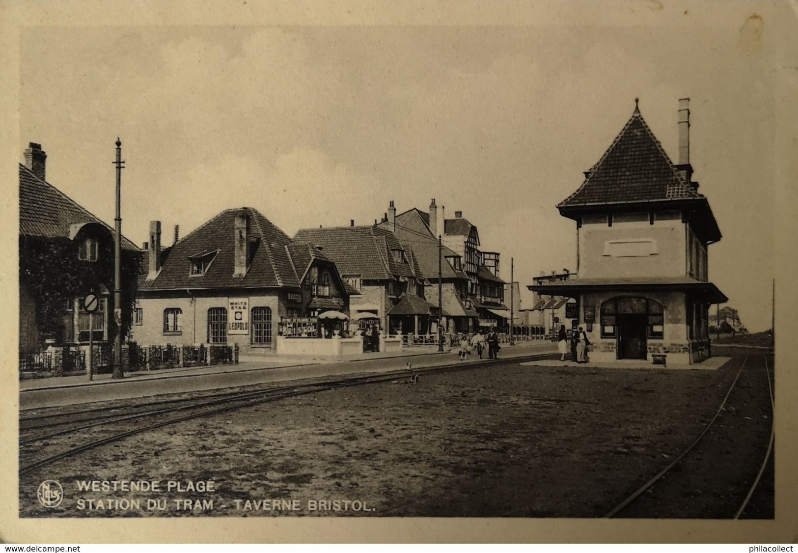 Westende Plage // Station Du Tram - Taverne Bristol 1934 - Westende