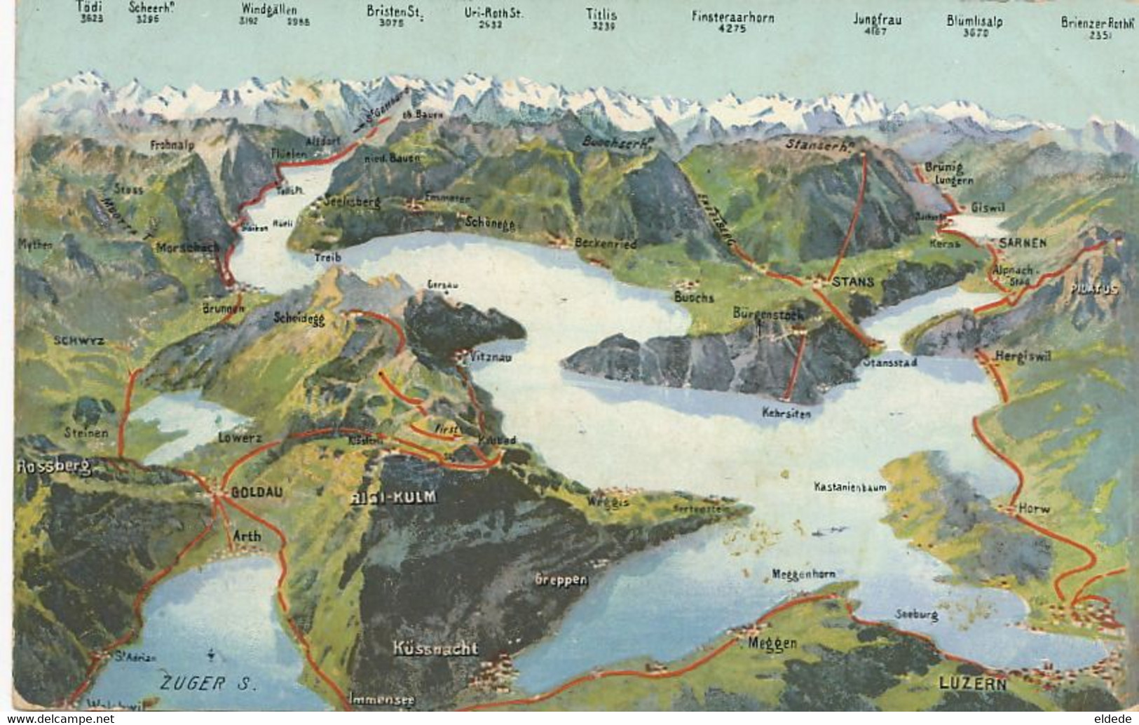 Aerial Map Arth Seeburg Meggen Buochs Emmeten Schonegg  Sisikon Vitznau Horw  Hergiswil Giswil Sarnen  Stans Etc - Horw