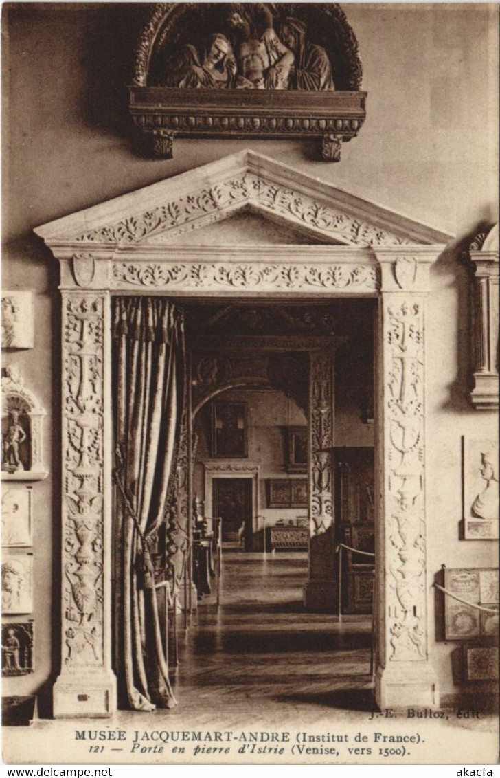 CPA PARIS 6e Musée Jacquemart-André Porte En Pierre D'Istrie (923275) - Arrondissement: 06