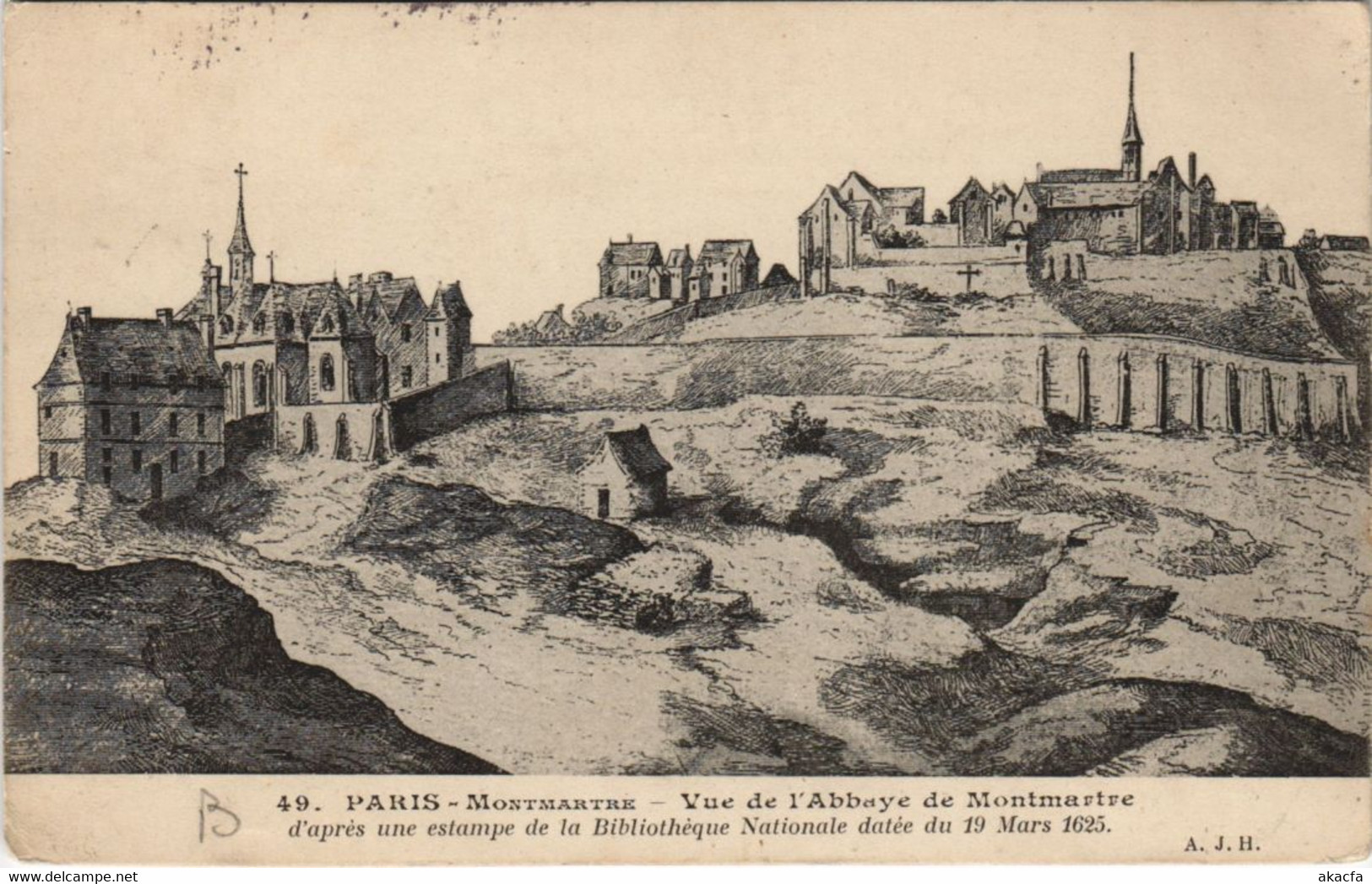 CPA PARIS Montmartre 18e Vue De L'Abbaye (923919) - Arrondissement: 18