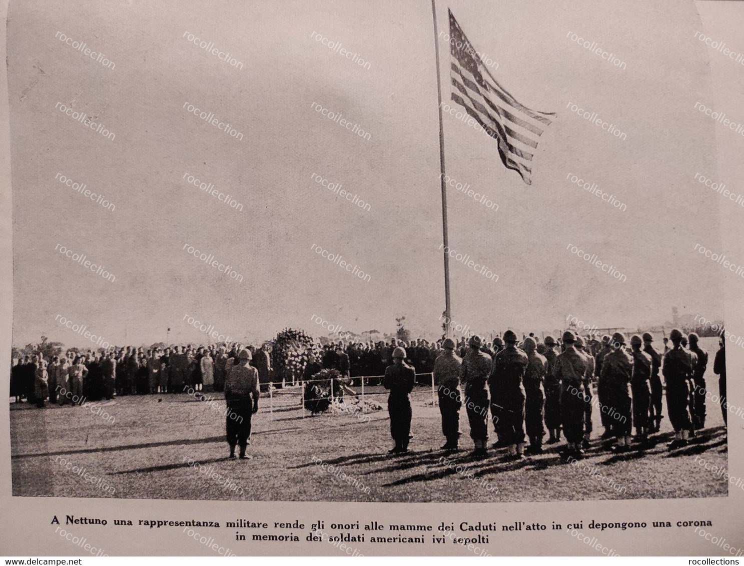 Pilgrimage of foreign family members to the cemeteries to the graves of the war dead. Rome Anzio Montecassino Genova