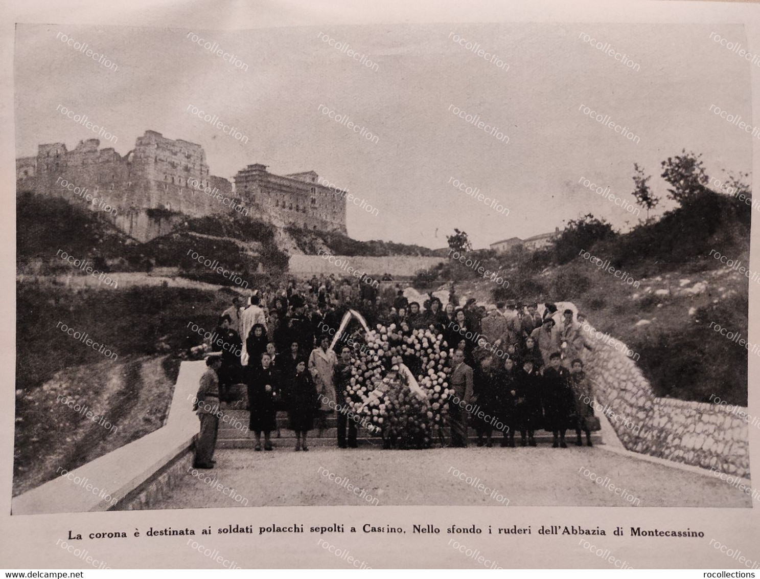 Pilgrimage of foreign family members to the cemeteries to the graves of the war dead. Rome Anzio Montecassino Genova