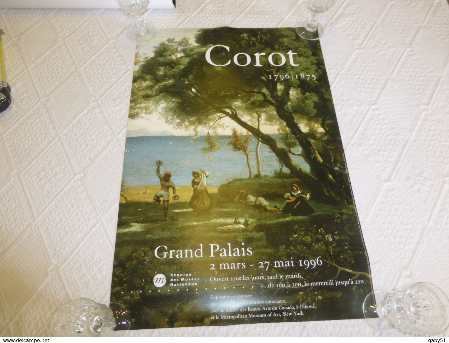 Affiche COROT Grand Palais, 1996, 40x 60 ; R18 - Afiches