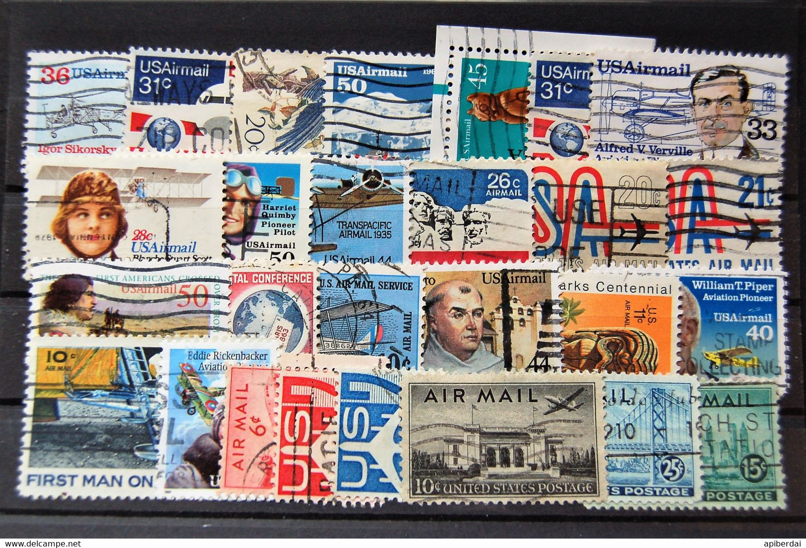 USA  états-unis US - Small Batch Of  27 Airmail PA Stamps Used - 3a. 1961-… Oblitérés