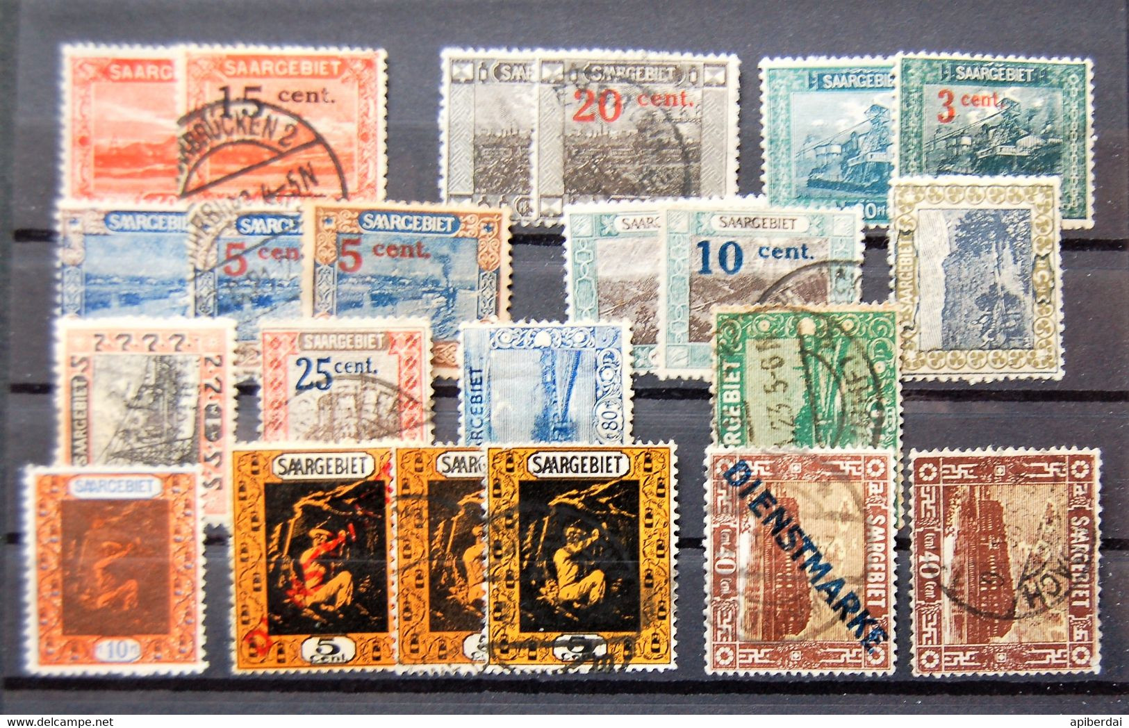 Sarre Saar - Petit Lot De 22 Timbres Oblitérés - Verzamelingen & Reeksen