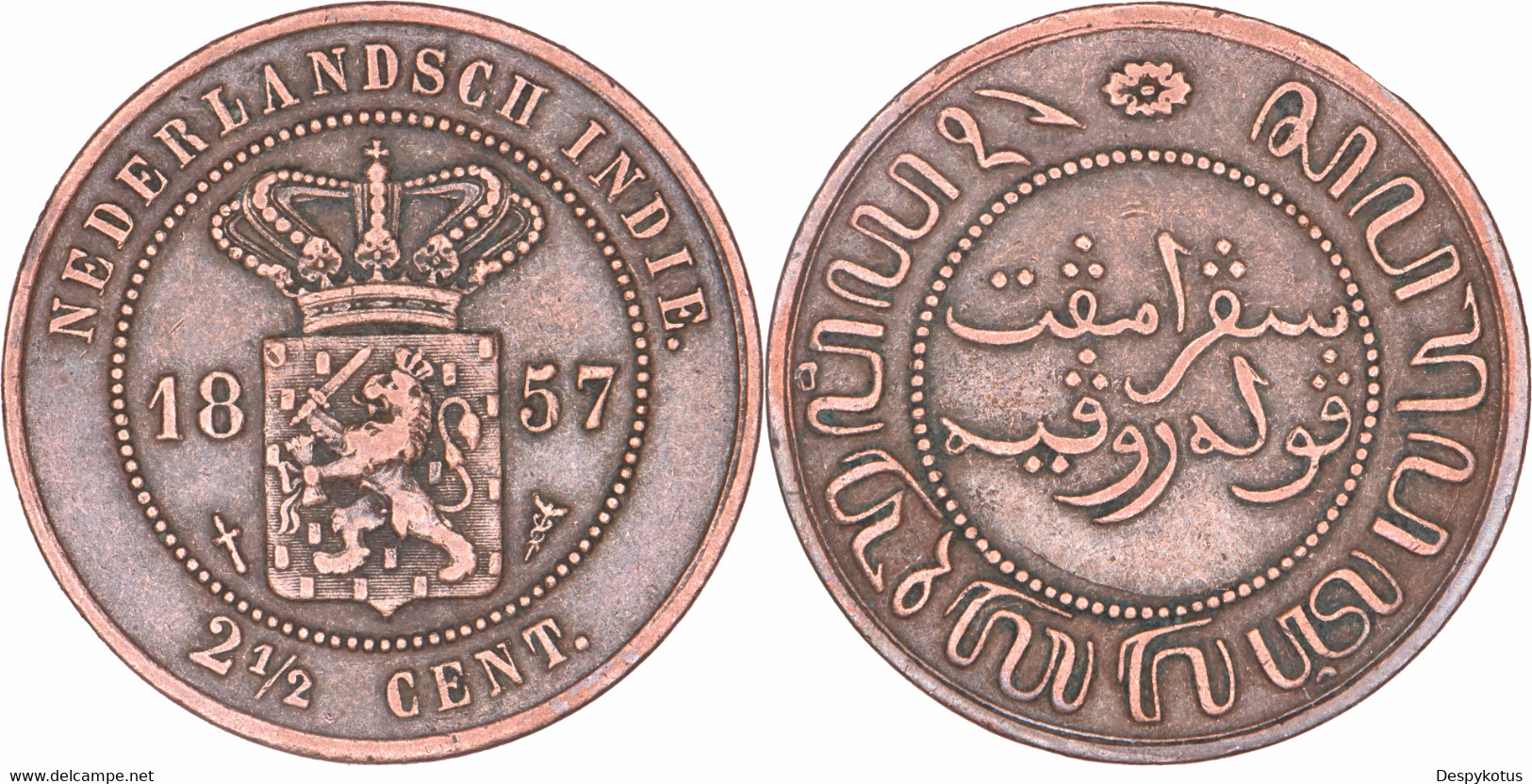 Pays-Bas - Indes Néerlandaises - 1857 - 2 1/2 Cents - Willem III - Superbe - 01-072 - Indes Neerlandesas