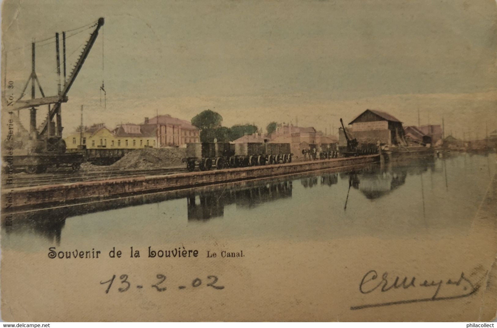 La Louviere // Souvenir De //  Canal (color) 190? Vlekkig - La Louvière