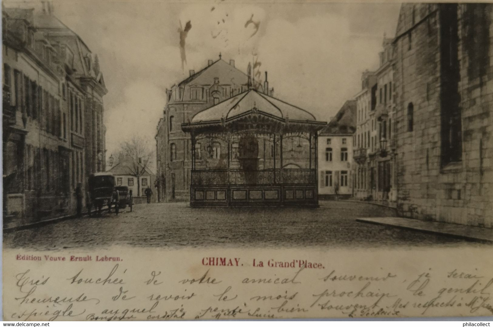 Chimay // Le Grand Place 1902 Punaisegaatjes - Chimay