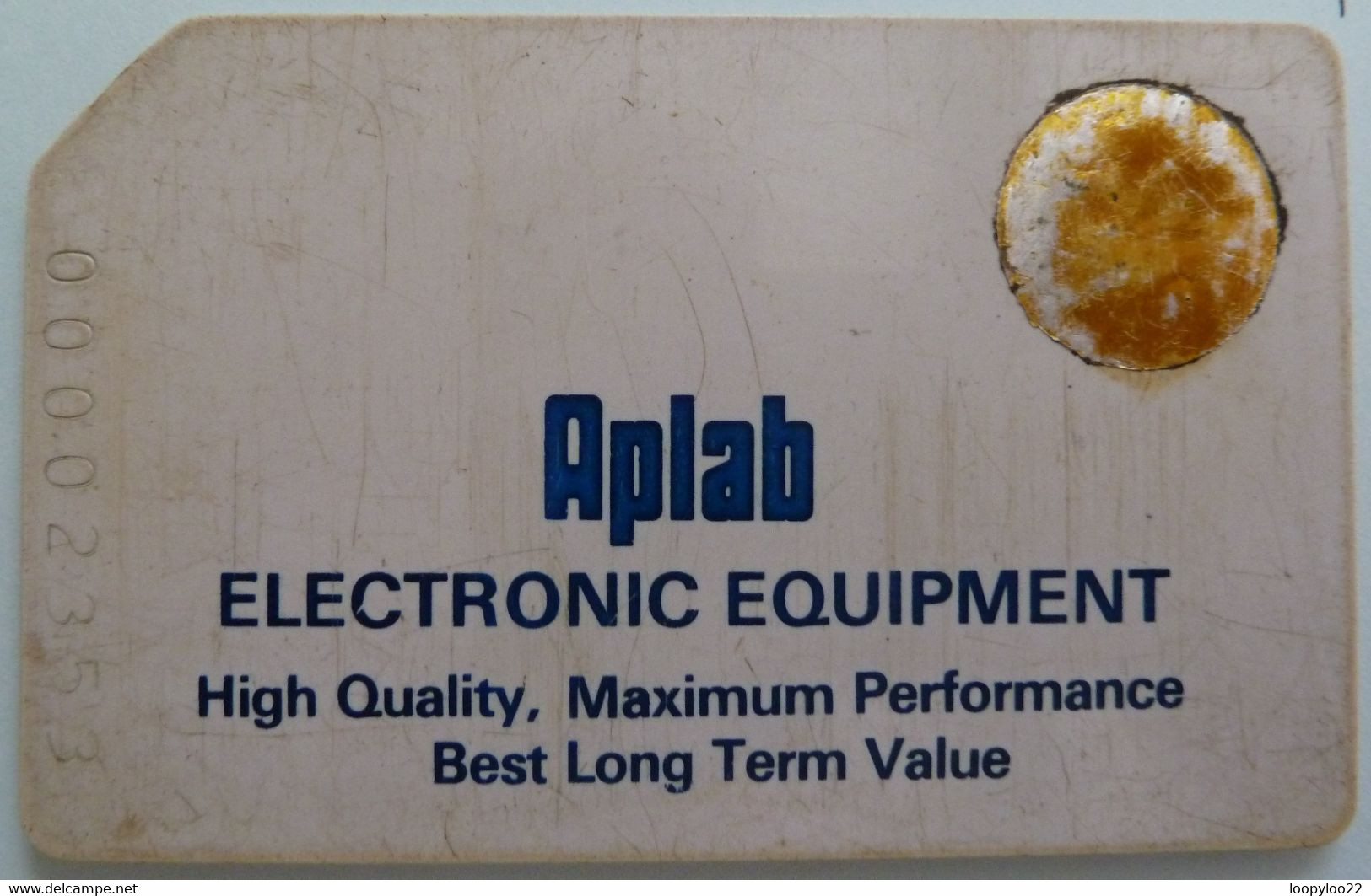 INDIA - Mint - Aplab - Delhi Telecard - Lokdoot - 8 Digit Control - Used - Inde