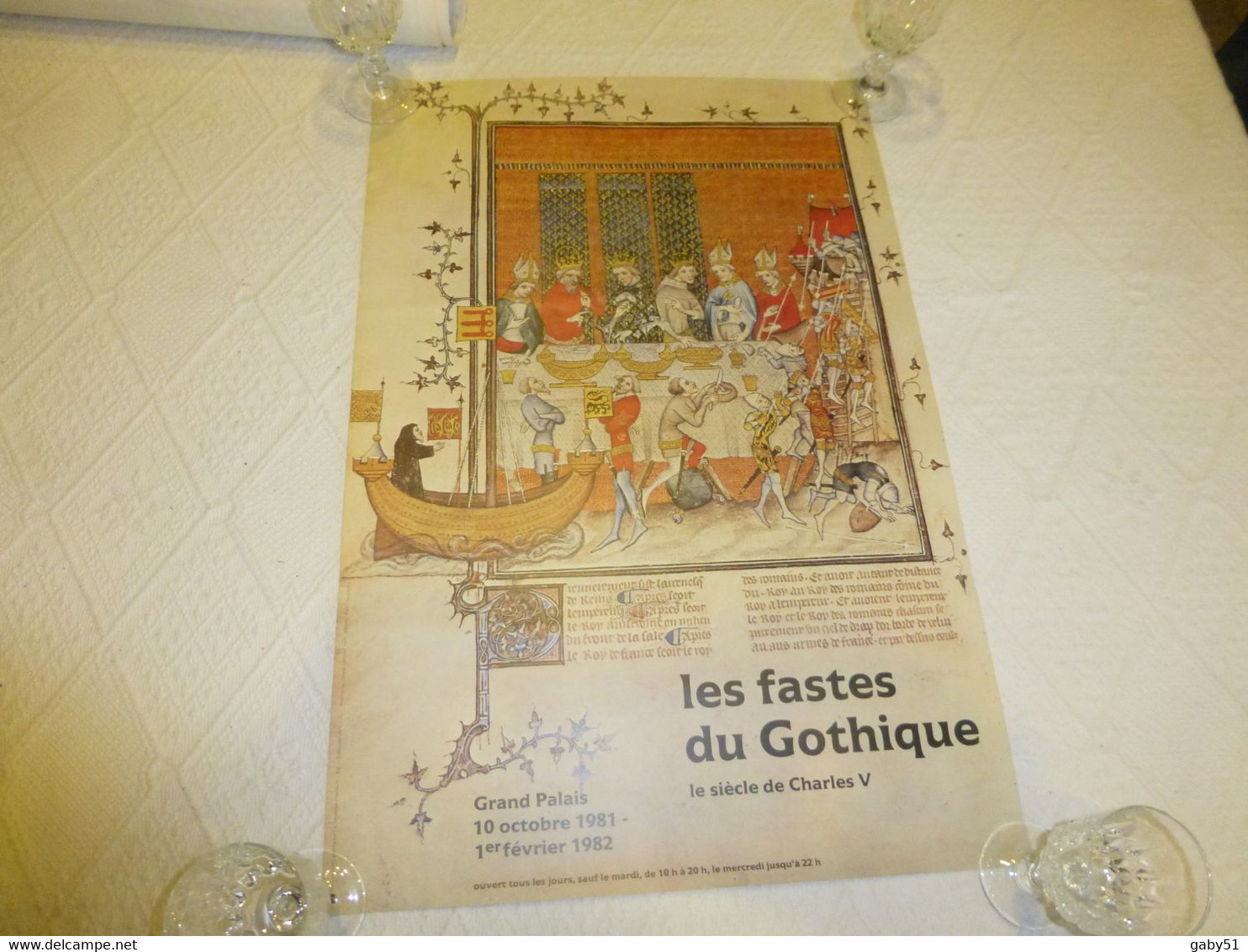 Affiche Les Fastes Du Gothique, Grand Palais 1981, 40 X 60 ; R19 - Manifesti