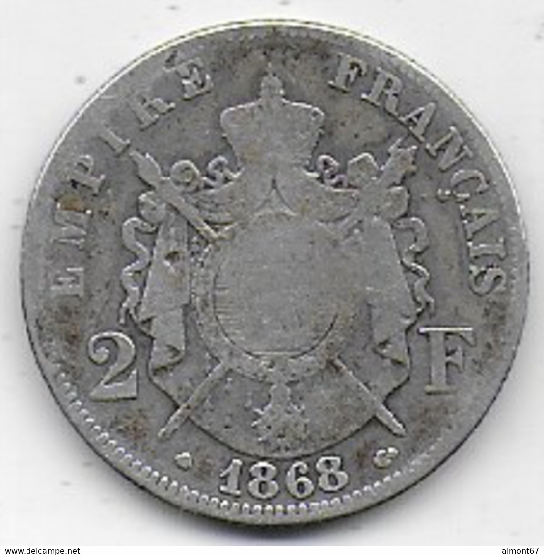 NAPOLEON -   2 Fr   1868 A - 2 Francs