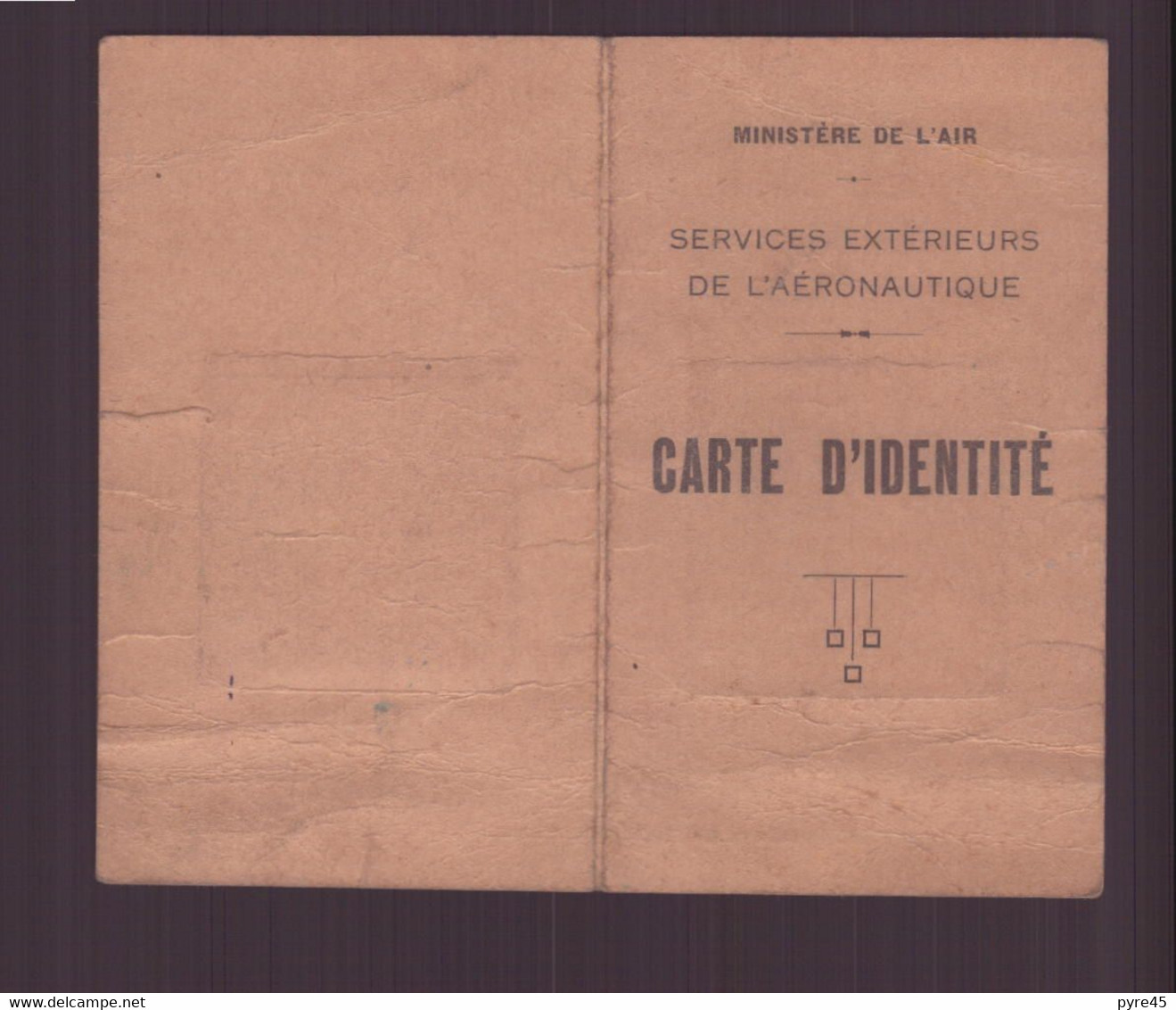 Carte D'identité " Services Extérieurs De L'aéronautique ", Bordeaux, 1939 - Ohne Zuordnung