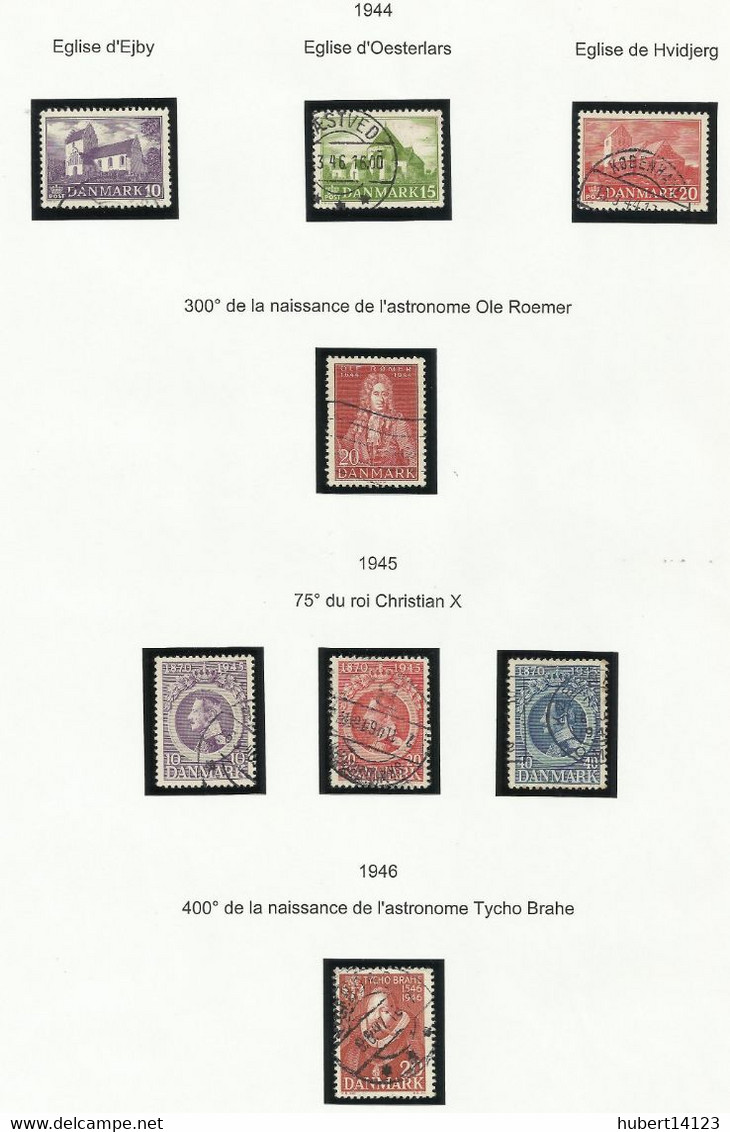 DANEMARK Entre 1941 Et 1947 Oblitérés Denmark Danmark - Altri & Non Classificati