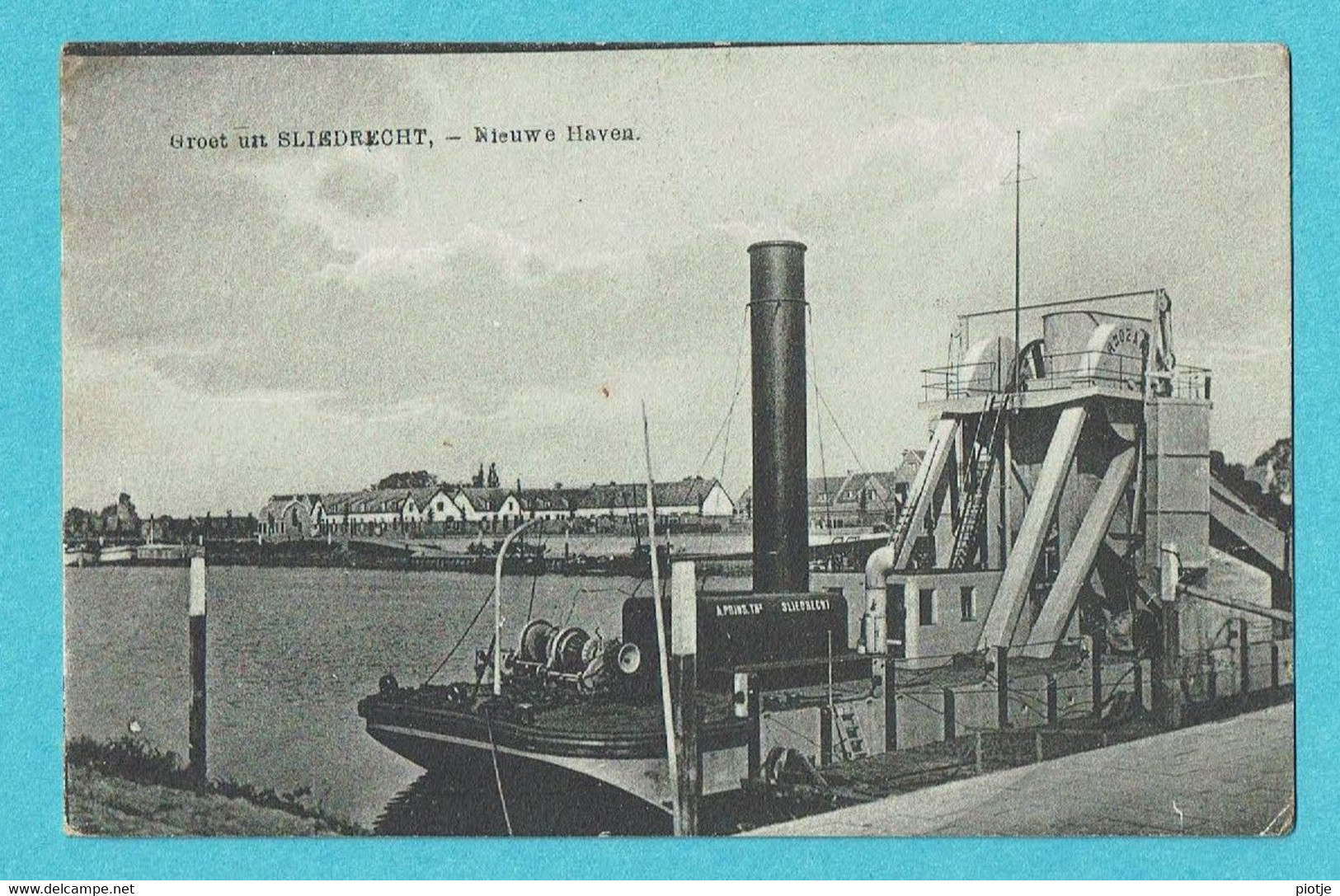 * Sliedrecht (Zuid Holland - Nederland) * (Uitg. Nauta Velsen 8414) Groet Uit Sliedrecht, Nieuwe Haven, Bateau, Boat - Sliedrecht