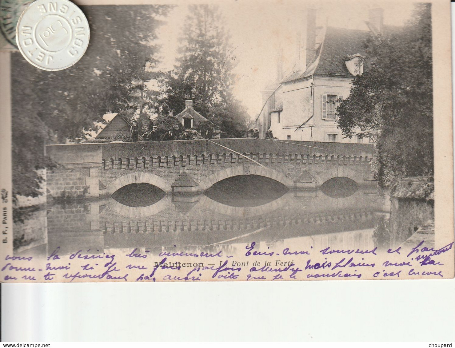 28 - Carte Postale Ancienne  De  MAINTENON  Le Pont De La Ferté ( Dos Simple ) - Maintenon