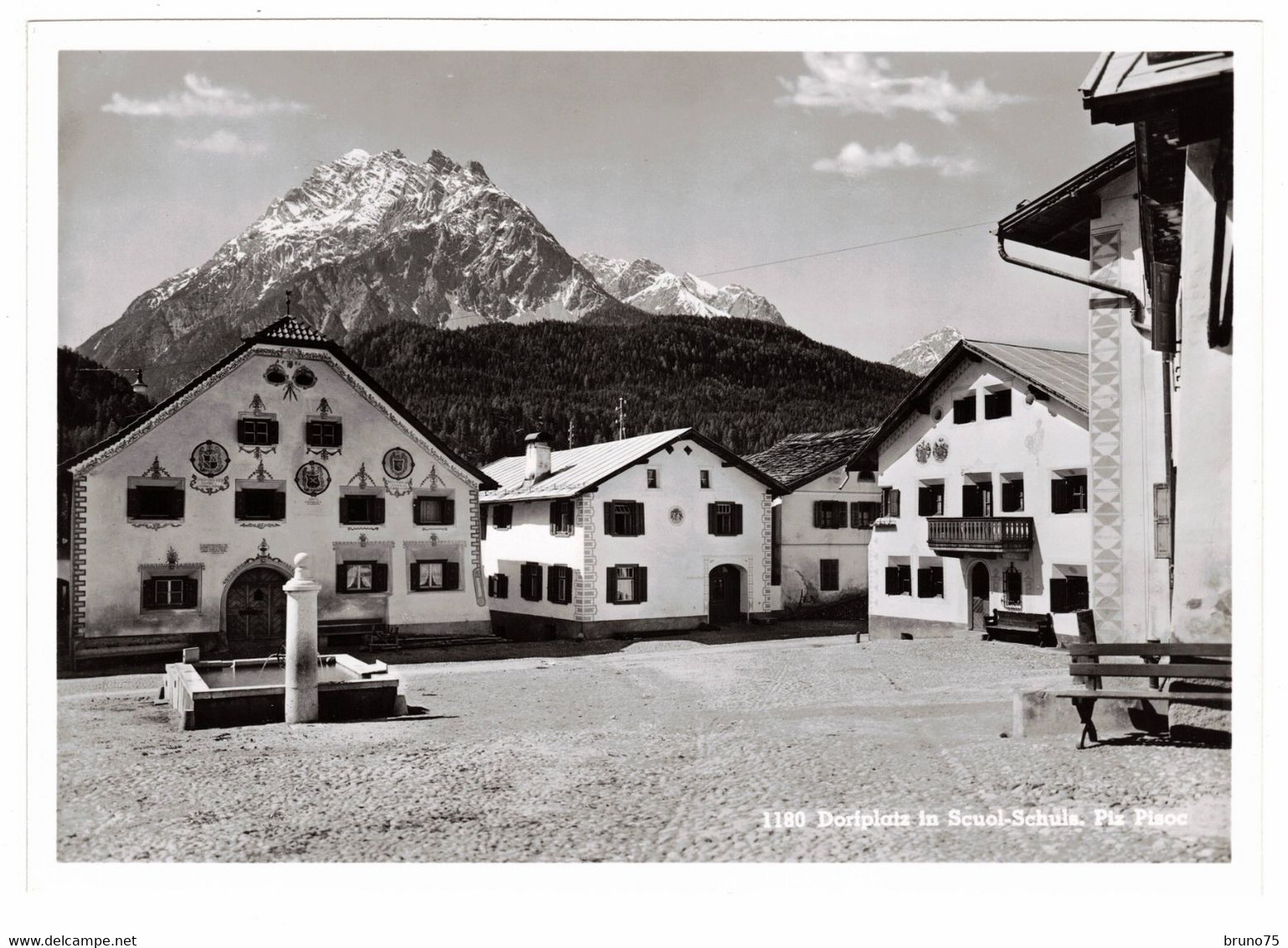 SCUOL - Dorfplatz In Scuol-Schuls - Piz Pisoc - 15 X 10 - Scuol