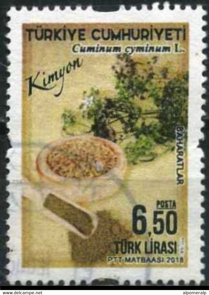 Türkiye 2018 Mi 4425 Cumin (Cuminum Cyminum L.) | And Spices | Plants (Flora) - Used Stamps