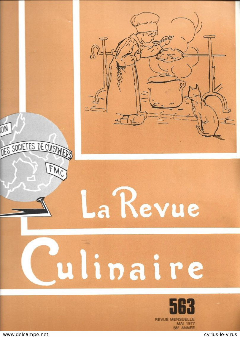 LA REVUE CULINAIRE  ** REVUE MENSUELLE   ** - Cooking & Wines