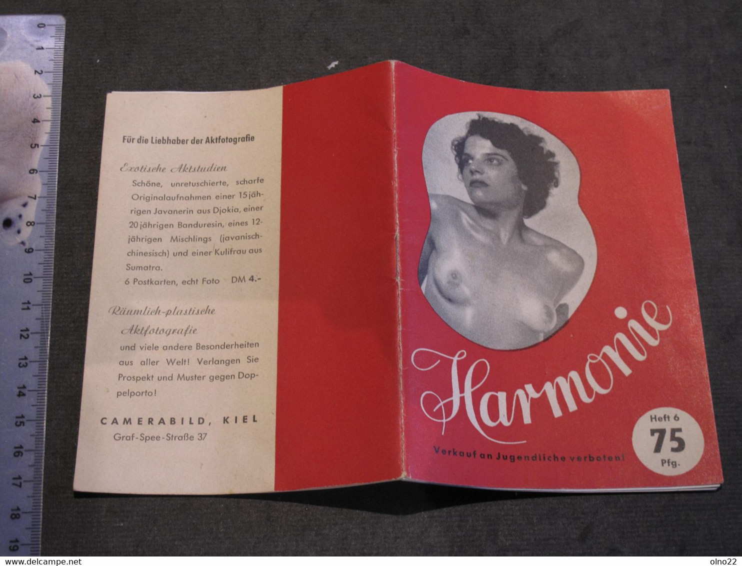 HARMONIE - CAMERA BIELD KIEL - PETIT RECUEIL DE 15 PHOTOS N/B DE NUS FEMININS EDITION ALLEMANDE - CIRCA ANNEES 50 - Fotografia