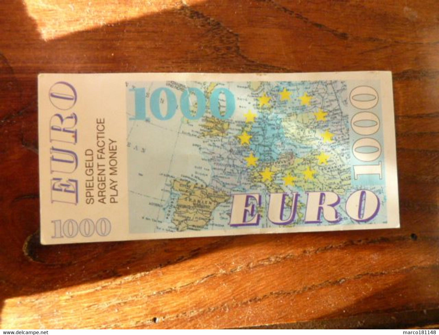 Billet Fictif De 1000 Euro - Specimen