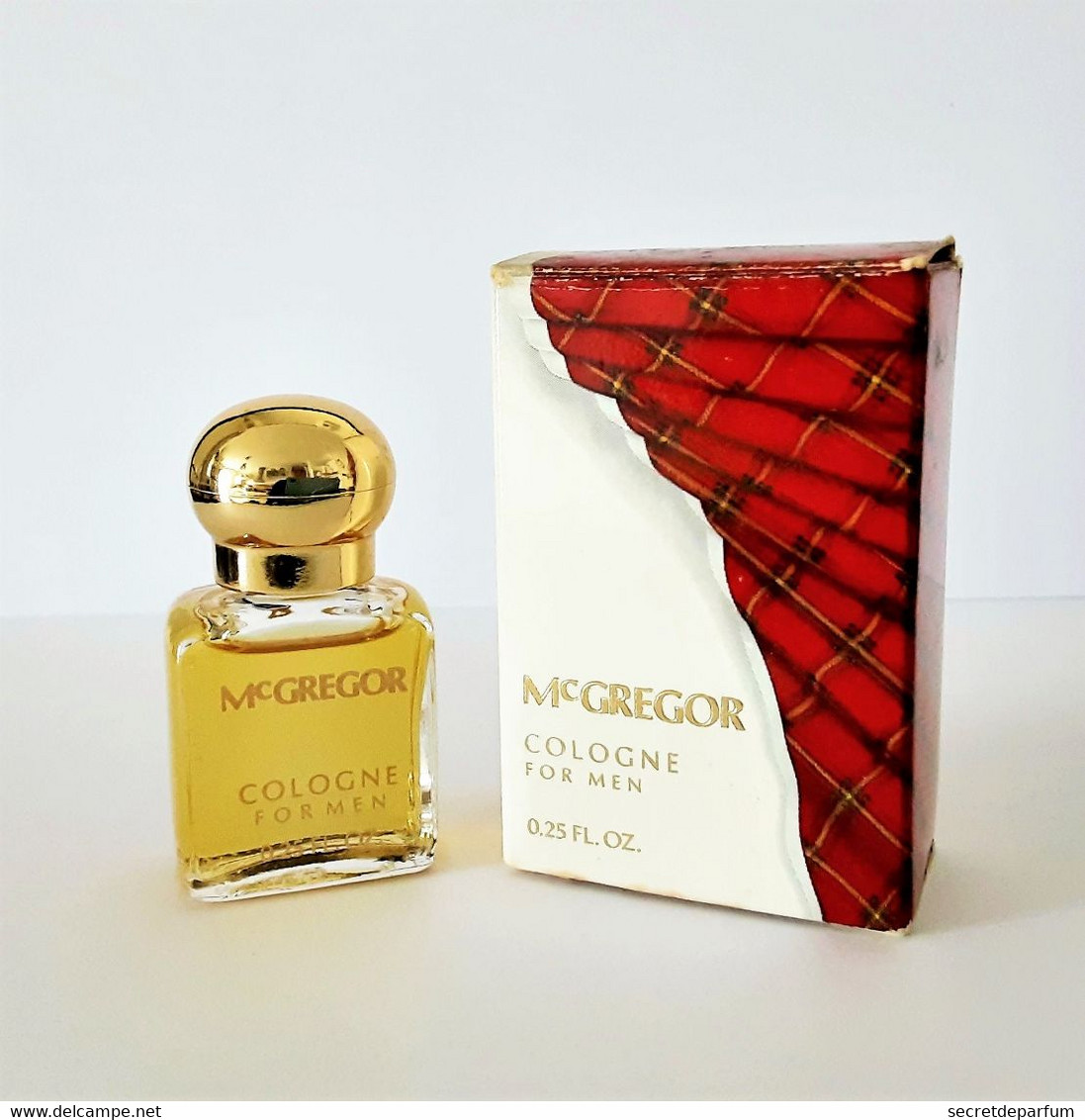 Miniatures De Parfum  MC GREGOR  COLOGNE FOR MEN   De FABERGÉ   7.4 ML  + BOITE - Miniatures Hommes (avec Boite)