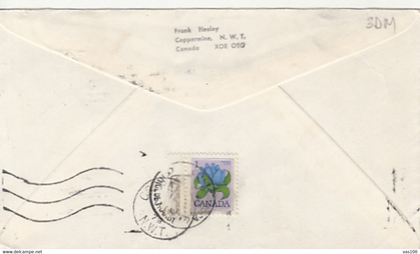 NORTH POLE, ARCTIC CIRCLE, KUGLUKTIK- COPPERMINE, SPECIAL COVER, OBLIT FDC, 1979, CANADA - Andere & Zonder Classificatie