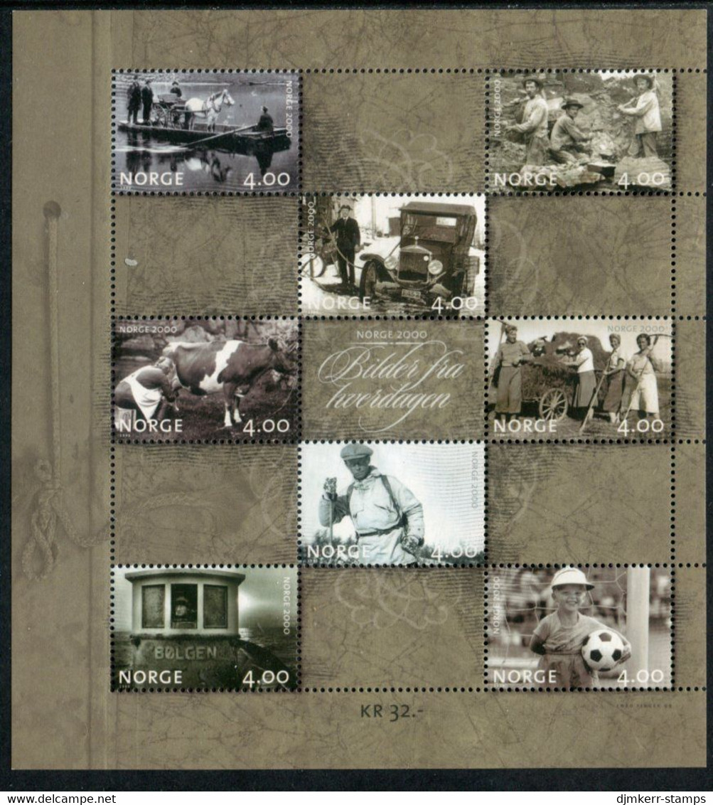 NORWAY 1999 Scenes From Everyday Life  Sheetlet MNH / **.  Michel 1321-28 Kb - Nuevos