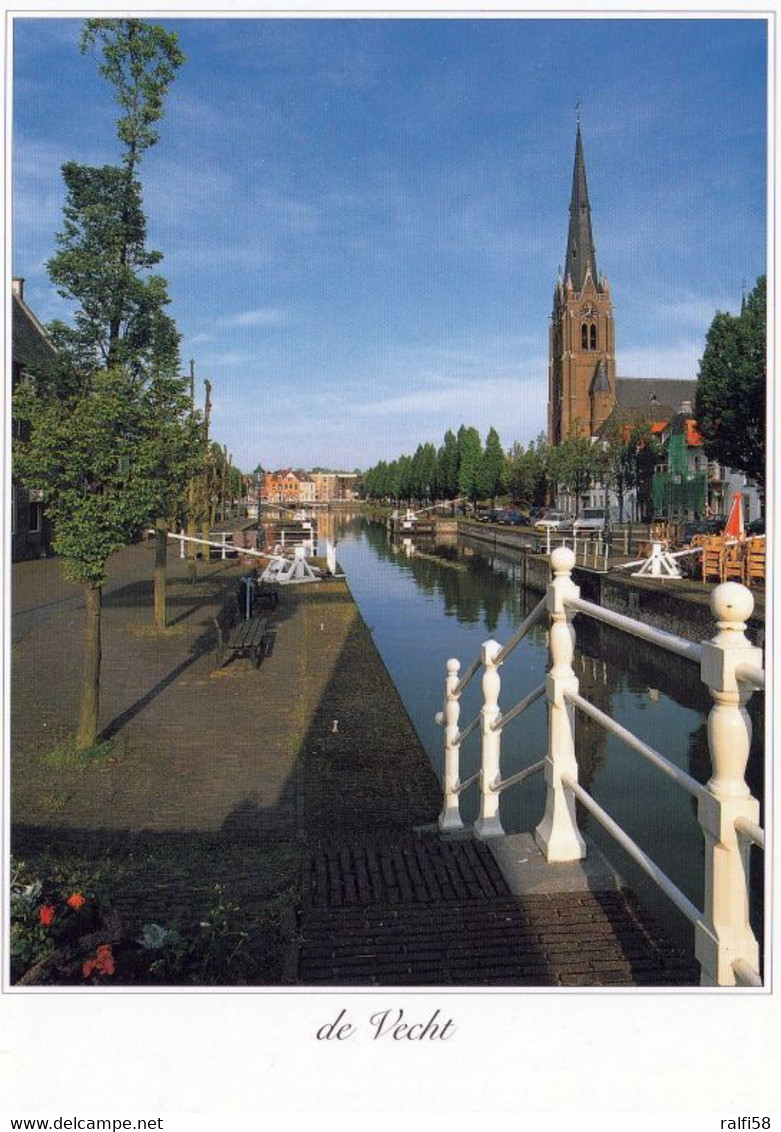 1 AK Niederlande * Ansicht Der Stadt Weesp Mit Der Kirche Und Dem Fluß Vecht In Der Provinz Nordholland * - Weesp