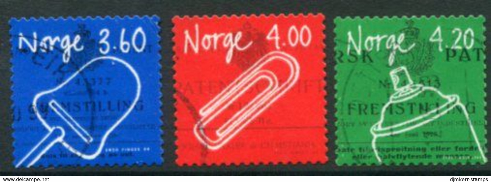NORWAY 1999-2000 Inventions Used.   Michel 1299-1300 1354 - Usati