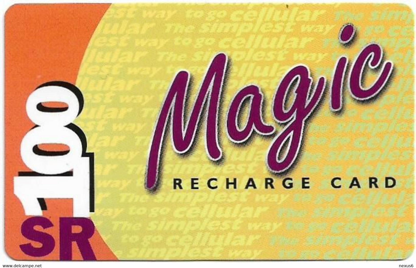 Seychelles - Airtel (Prepaid) - Magic Recharge (Orange), GSM Refill 100SR, Used - Seychellen