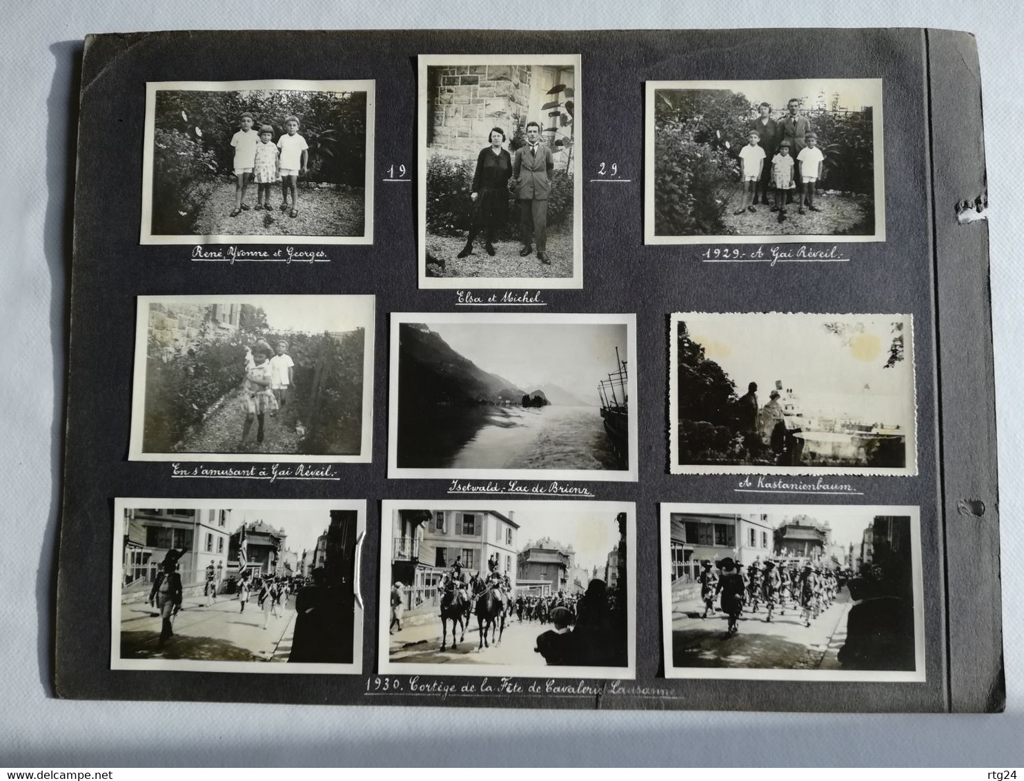 122 Photos Album  Voyage  Années 1927à 1939 .multiples Endroits De  Suisse Et De  France  , Expo Coloniale Paris 1931. - Appareils Photo