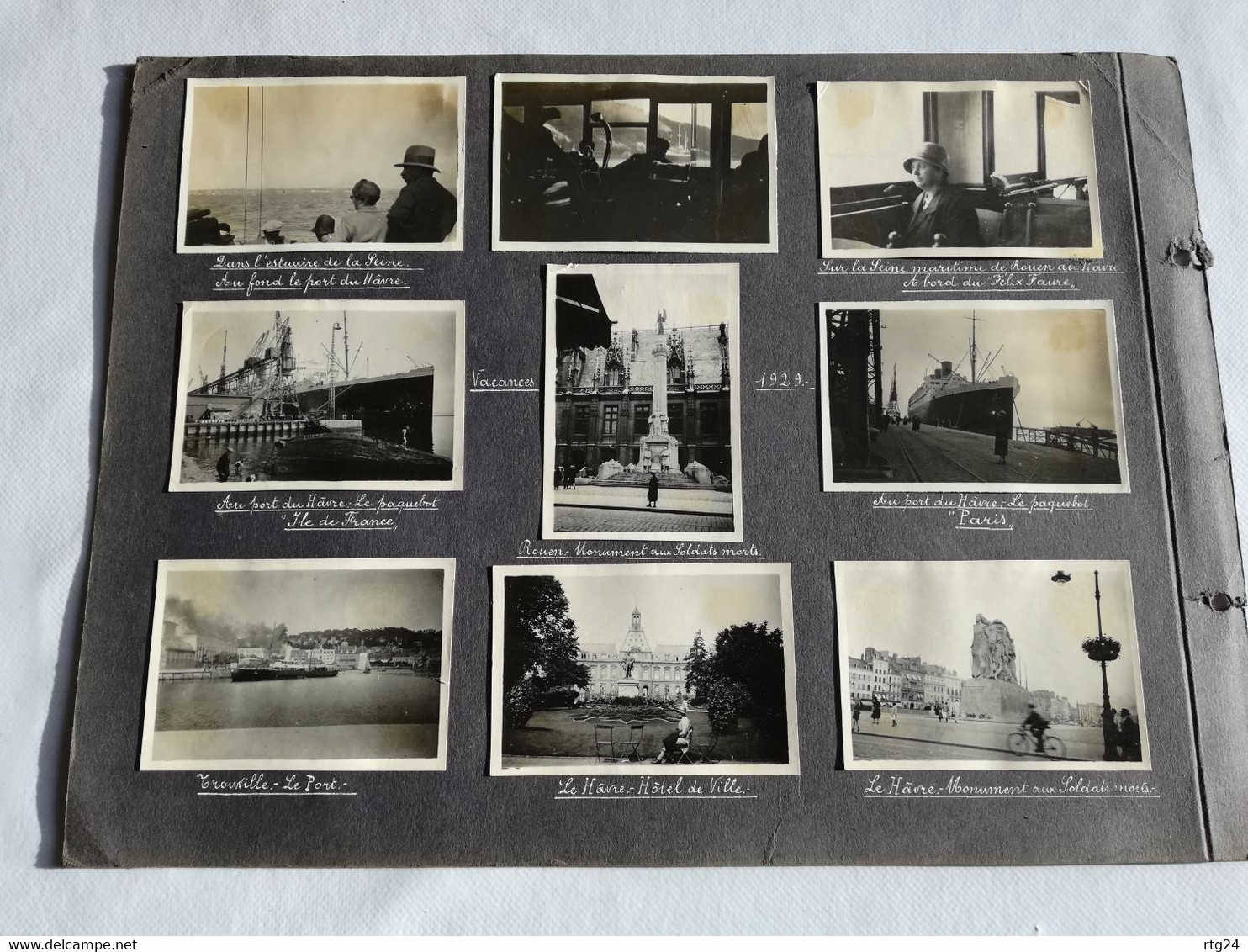 122 photos album  voyage  années 1927à 1939 .multiples endroits de  Suisse et de  France  , expo coloniale Paris 1931.