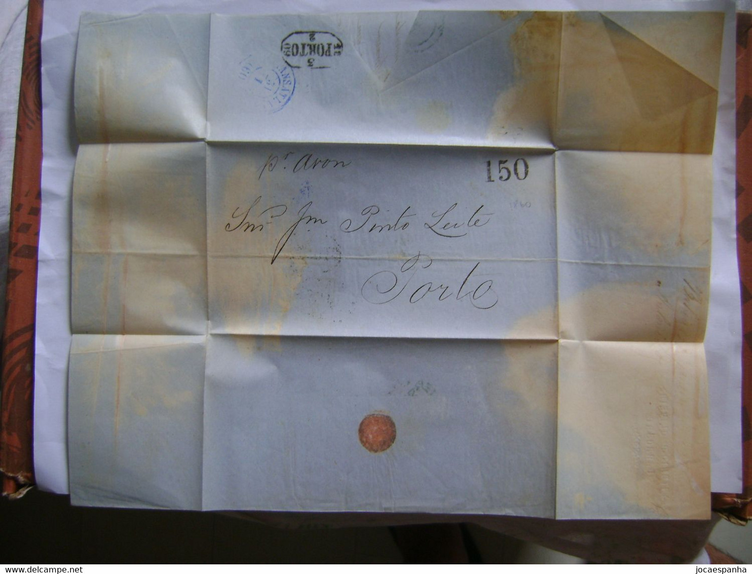 BRAZIL / BRASIL - LETTER SENT FROM BAHIA TO PORTO (PORTUGAL) IN 1860 IN THE STATE - Covers & Documents