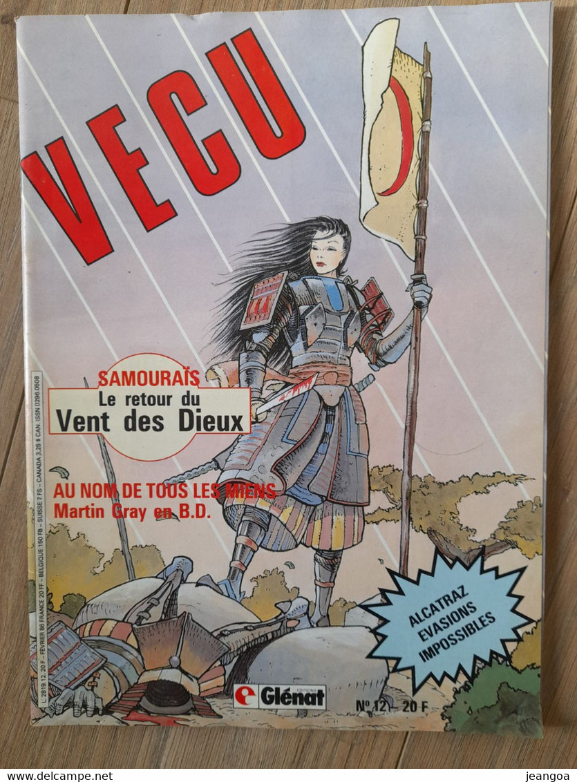 Lot De 3 Mensuels VECU. Edition GLENAT. N°8 Octobre 1985, N°12  Fevrier 1986 Et N°15 Mai1986 - Vécu