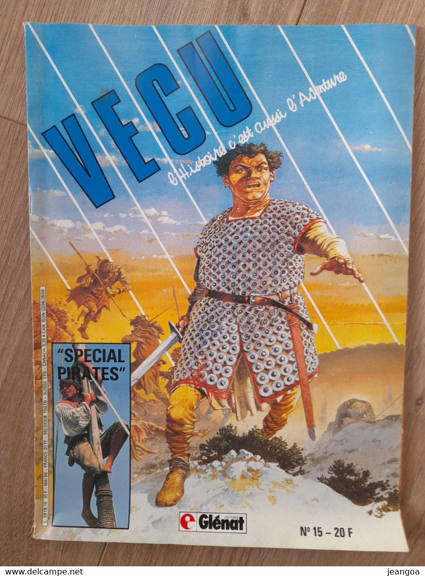 Lot De 3 Mensuels VECU. Edition GLENAT. N°8 Octobre 1985, N°12  Fevrier 1986 Et N°15 Mai1986 - Vécu