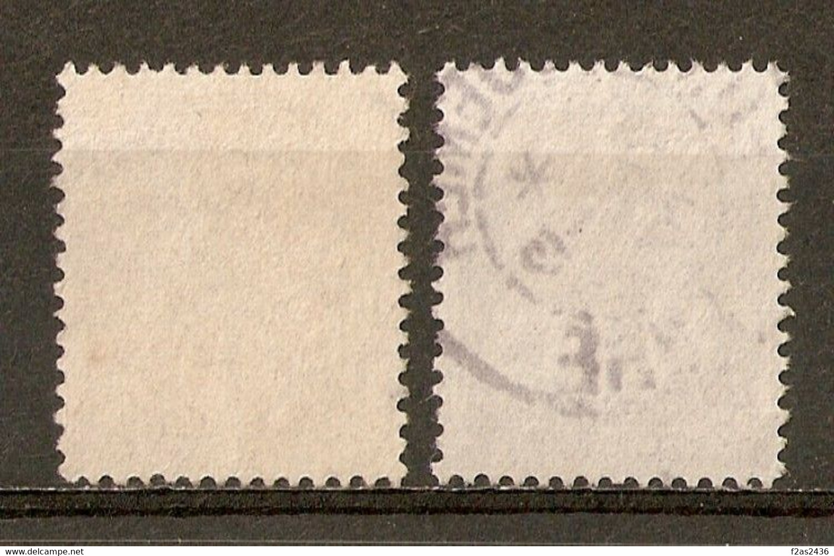 1900-24 - Type Blanc 1c.gris (IB) Nuances - N°107 (x2) - Oblitérés