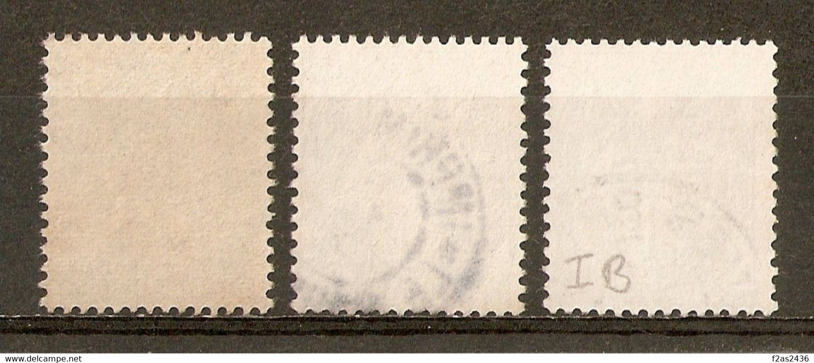 1900-24 - Type Blanc 1c.gris (IB) Nuances - N°107 (x3) - Usati