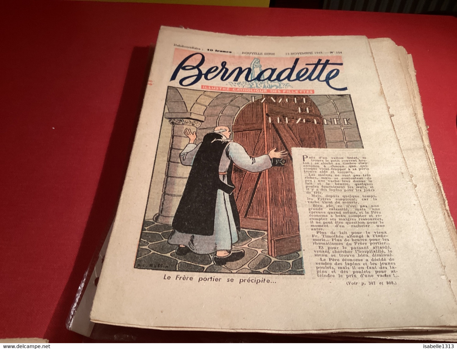 Bernadette Revue Hebdomadaire Illustrée Rare 1950 Numéro 154 La Vache De Berzonnek L’enfance De Marie Reine De Roumanie - Bernadette