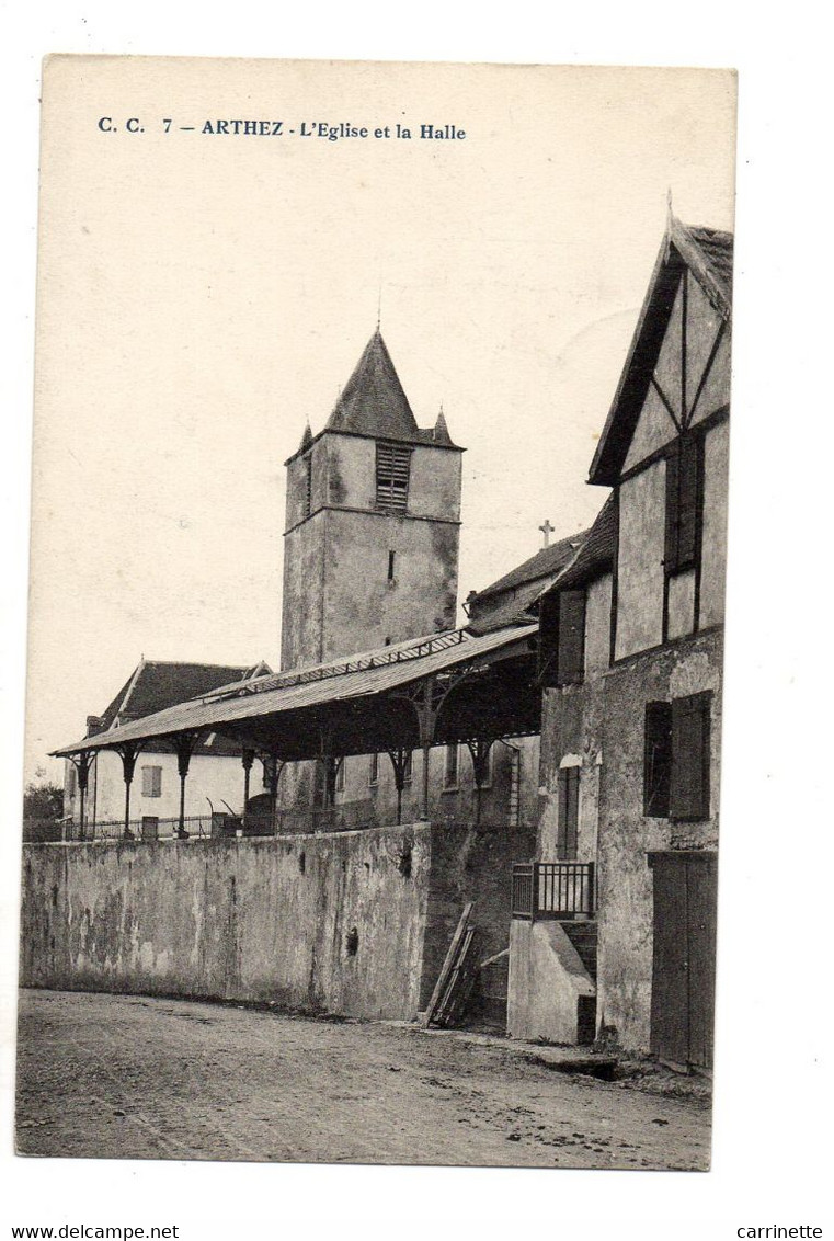 ARTHEZ - 64 - Béarn - L'Eglise Et La Halle - Arthez De Bearn