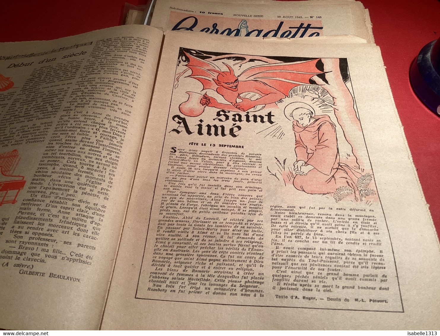 Bernadette Revue Hebdomadaire Illustrée Rare 1950 Numéro 145 Cirque Clown Estrellamar Saint Aime Diable - Bernadette