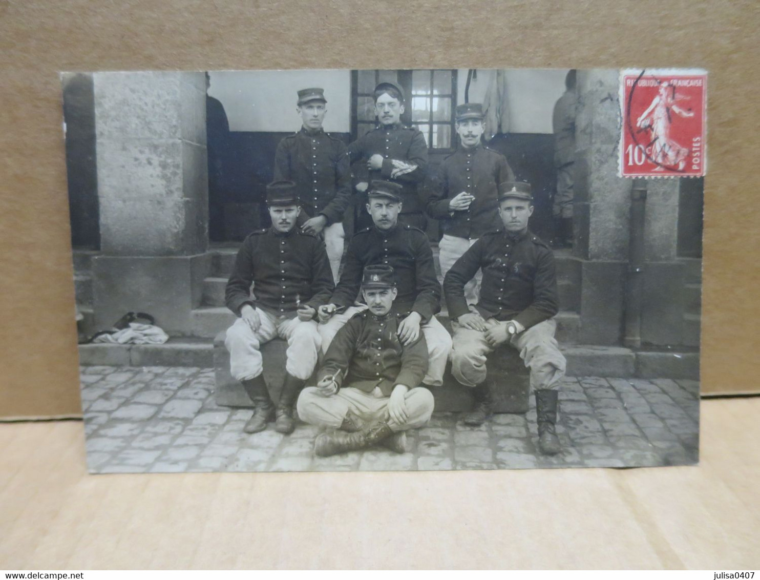 BREST ? (29) Carte Photo Groupe De Militaires Gros Plan - Brest