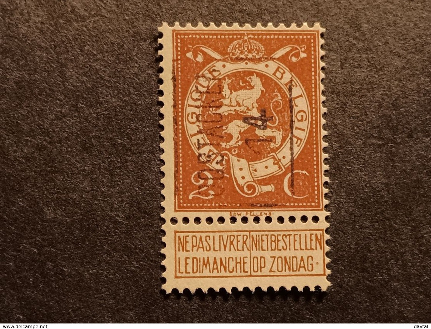 N 109   PREO  A  " OOSTACKER 14 " - Typo Precancels 1912-14 (Lion)