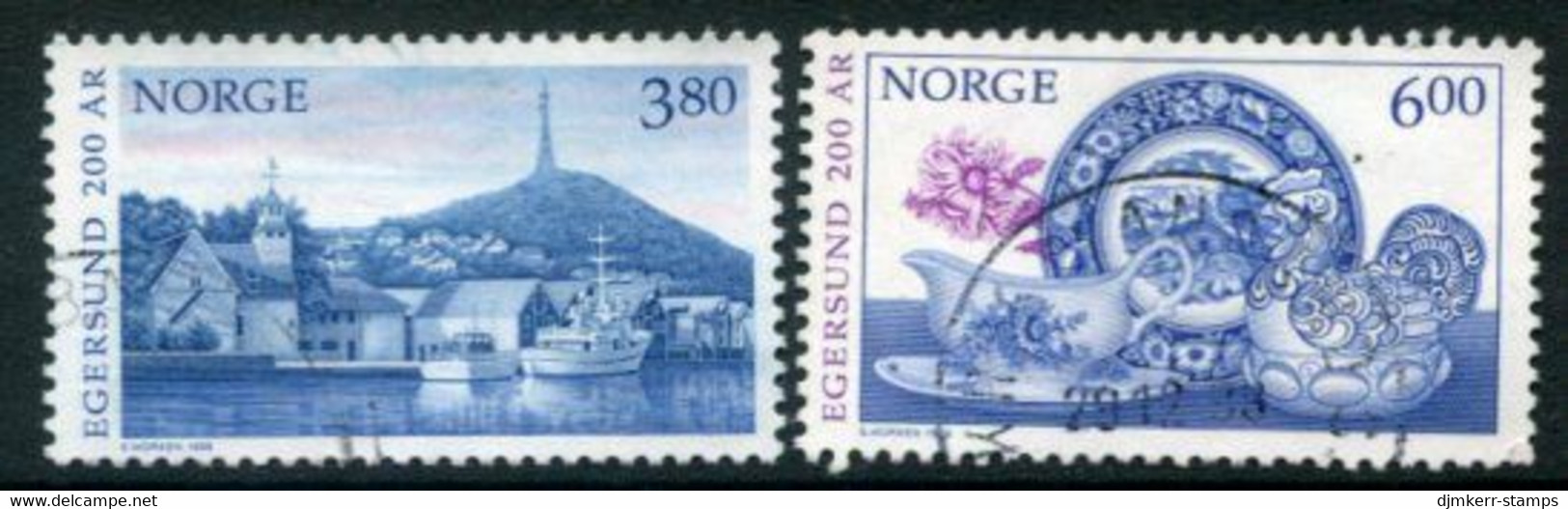 NORWAY 1998 Bicentenary Of Egersund Used.   Michel 1278-79 - Used Stamps